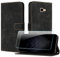 JayModCase Handyhülle für Samsung Galaxy A5 2017 / A520 mit Schutzfolie, Flip Wallet PU Leder Galaxy A520 hülle [Kartenfach] [Magnet] [Ständer] 360 Stoßfeste Schutzhülle - Schwarz
