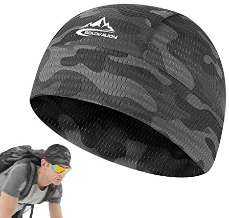 Helmets Liner Beanie – Winter-Ski-Radmütze, Laufmütze für kaltes Wetter | Unter dem Helmfutter, Thermo-Fleece-gefütterte Schädelkappe, Laufen unter Schutzhelm für Outdoor-Reisen, Bergsteigen