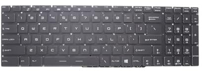 New Replacement Keyboard for MSI GE63 GE73 GS63 GS73 Raider 8RD 8RE 8RF 8SG 8SF 8SE 9SG GE63VR 7RE 7RF GE73VR 7RE 7RF Raider GE73VR GT63 GX63VR Per-Key RGB Backlit US