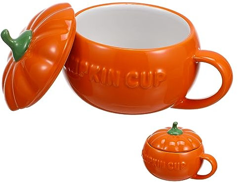 Garneck 6 Pcs Tasse De Citrouille Support De Bol De Collation De Citrouille D'Halloween Tasse En Porcelaine De Citrouille Tasse De Citrouille Cocotte Tasse De Citrouille Tasse En Forme De