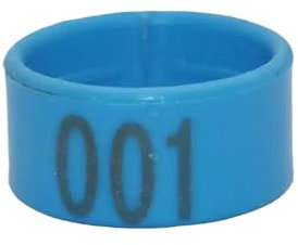 100 Stück Hühnerente Gans Digitaler Fußring Innendurchmesser 1,6 Cm/1,8 Cm/2,0 Cm Kunststoff Küken Ente Gans Ring,Blau