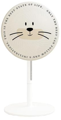 Funda para Ventilador de Pie - Cubierta Protectora de Seguridad con Diseño de Gato para Ventilador de Suelo