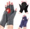 Xumann 3 Pairs Compression Gloves, Fingerless Gloves Women Men, Carpal Tunnel Glove for Hands Relief in Cold Office Typing