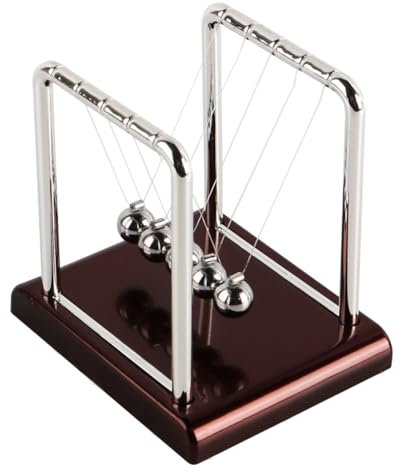 ieron Newton's Cradle Balance Balls Science Physics Gadget Desktop Decoration Kinetic Motion Desk for Office Home Educational and Stress Relief
