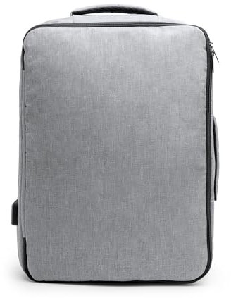 Zaino da Viaggio Porta PC Borsa Porta Computer Portatile, Con Ricarica USB e Cinghia per Trolley, Custodia per Notebook fino a 13 Pollici, Ideale per Uomo & Donna Lavoro e Scuola (Grigio)