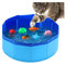 Tapis d'eau pour chat, piscine pour chat avec jouets pour poissons, jouet pour jeu d'eau, bain de natation en plastique, jouet interactif, portable, pliable pour chats d'intérieur (30 x 10 cm)