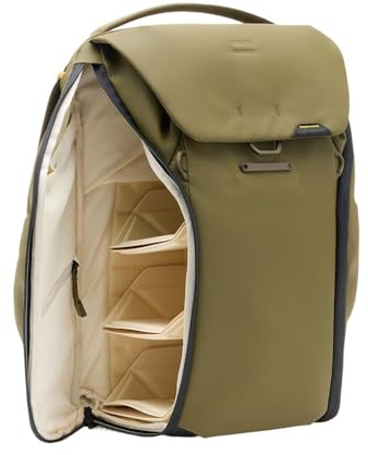 Peak Design Everyday Backpack V3 20L, Kelp, MagLatch Top, Dual Side Access, FlexFold Dividers, Fits 15 Laptop, For Camera Carry, Daily Commutes or Travel, Versatile Backpack for Men and Women