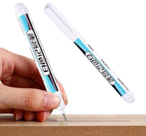 Stylo Marqueur De Peinture Blanche – Stylo De Peinture Permanent À Base D'huile, Imperméable Et Opaque Sur Bois, Métal, Verre Et Plastique | Pointe Audacieuse De 20 Mm Pour L'art, L'artisanat, Le Marq