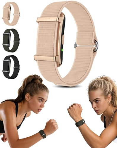 chenghuayu Pilotax Health Tracker Smart Bands – Fitness Tracker for Men & Women with Multi-sport Activity Tracking, App Notifications, Ip68, Adjustable Wristband Length (Pink)