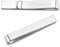 Honey Bear 4cm Herren Kinder Krawattennadel Krawattenklammer für schmale Krawatten Edelstahl Tie Clip (Glänzendes Silber)