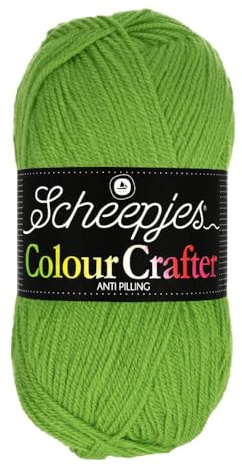 Scheepjes Colour Crafter 100g Yarn Ball | Acrylic DK Double Knit Wool | Soft & Anti-Pilling for Knitting, Crochet, Blankets & Amigurumi (2016 Charleroi)