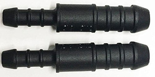 2 x 12mm-8mm Plastic Barbed Reducer Adapter Hose Connector Fuel Pipe Joiner