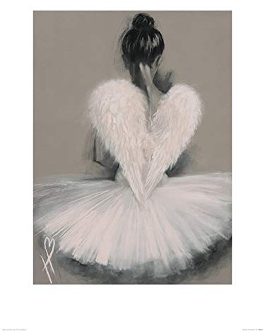 The Art Group Hazel Bowman (Angel Wings) -Art Print 60 x 80cm, Paper, Multicoloured, 60 x 80 x 1.3 cm