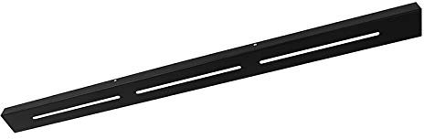 Qazqa - Modern Deckenplatte schwarz 120 cm für 2, 3 oder 5 Hängelampe I Pendellampe I Pendelleuchten - Stahl Länglich - LED geeignet