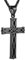HZMAN Infinity Keltische Knoten Kreuz Kette für Herren Edelstahl Irish Knoten Kreuz Anhänger Halskette Schmuck Geschenk (Schwarz)