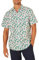 Amazon Essentials Men's Regular-Fit Short-Sleeve Print Shirt, Pastel Green Flamingo, XL