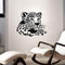 59 X 73 Cm Schlafzimmer Wandaufkleber Gepard Kinderzimmer Dekoration Tierkopf Wand Wandtattoo Vinyl