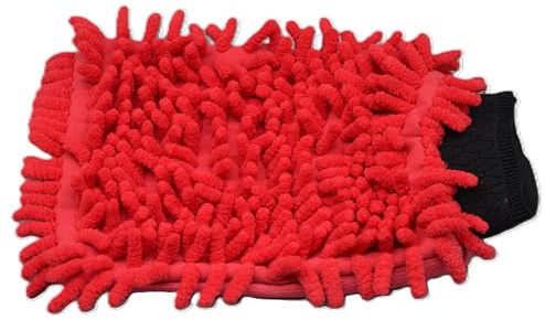 ROTWEISS 8065 Mikrofaserhandschuh Rasta rot