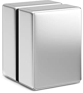 Realth Magnete Starke Magnete Rechteckig Neodym Magnet 30mm*20mm*10mm 2 Pack für Kühlschrank Dusche Arbeit Wissenschaft Projekt(MC727)