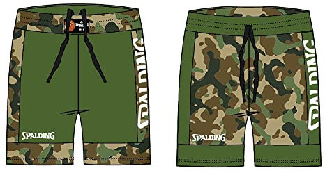 Spalding - Reversible Shorts - Basketball Shorts - Camouflage/Khaki - Sportbekleidung - Sport - Atmungsaktiv