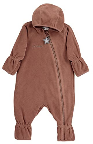 Sterntaler Unisex Kinder Overall Baby Fleece Overall, Braun, 74
