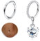 Diamday 2pcs Bauchnabelpiercing Hoop Bananabells für Damen Chirurgenstahl Piercing Bauchnabel Belly Piericng Helix Conch Tragus Bauchnabelpiercing Ring Körper Piercing Schmuck-C