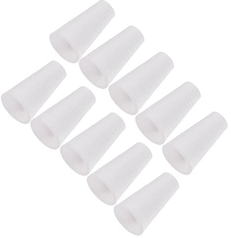 EXCEART 15st Jalousien-anhänger Blinder Ball Zieht Vorhang Zubehör Fenster Zieht Enden Ende Der Rollo-zugschnur Kordelknöpfe Für Fensterrollos Quasten Holzschnur Schatten Weiß Plastik