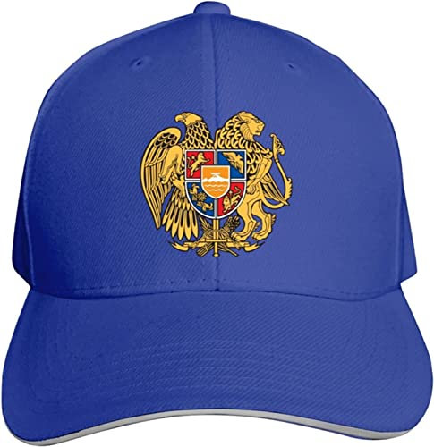LOUJIN Armenische Nationalemblem Mütze Baseball Cap Ente Zunge Kappe Outdoor Kappe Mode Schwarz, Fotofarbe, One size