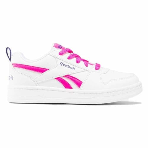 Reebok Femme Court Advance Clip Sneaker, White/POSPIN/FTWWHT, 38.5 EU