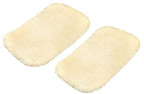 M METERXITY 2 Pack Schuhe Polieren Handschuhe - Reinigen und Polieren Leder Produkte Reinigen Glanz Stoff Anwenden Leder Taschen Schuhe Sofas (7.68 x 4.72 Gelb)