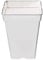 GROWMANIA 5er-Pack weiße quadratische Pflanztöpfe, 11 l, fünf Blumentöpfe aus Kunststoff, 15 x 15 x 20 cm
