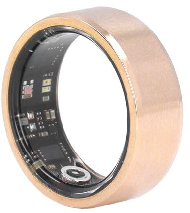 Asixxsix Smart Ring, Modischer Tragbarer Fitness-Schlaf-Tracker für Männer und Frauen, IP68 Wasserdichter Intelligenter Gesundheitsring mit BT-Schlaf-Tracker, Fitness-Tracker (Größe 8)
