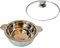 Serving Pot with Glass Lid, Stainless Steel Hot Pot, Casserole with Glass Lid, Insulated Hot Box (1000 ML)