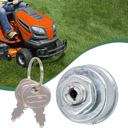 HOHOVYVY Blocchetto di accensione trattorino 5 poli per murray per trattori prati Roper, interruttore di accensione con 2 chiavi, interruttore di accensione per trattore, tosaerba 725-0267 925-0267