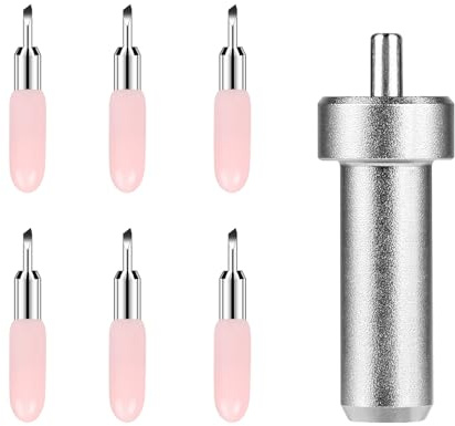 lalago 6 Stück Schneidklingen 45 Grad für Cricut Joy mit Halter | 45° Schneideplotter-Klingen mit Halter, Cricut Joy Ersatzklinge, Cricut Joy Replacement Blades