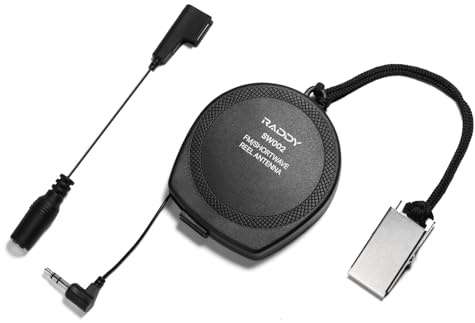 Raddy SW002 Shortwave/FM Reel Antenna, 23.6’ External Antenna for Increase Signal Reception, Compatible with All SW Radio, RF919, RF320, RF750, RF757, RF75A, RF886, RF206, RE40, DSP2