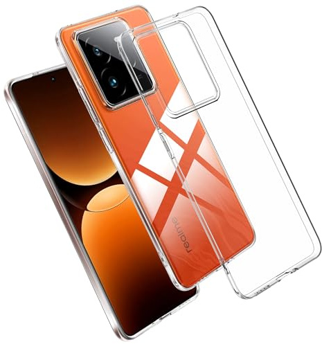 Effcotuo Hülle für Realme GT 7 Pro 5G Case Ultra Schlank Softschale Silikon TPU Stoßfest Handyhülle Schutzhülle Anti-Fingerabdruck Shock-Absorption Cover für Realme GT7 Pro 5G