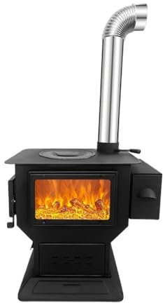 poêle à bois de camping Poêle à bois de chauffage domestique, combustion intérieure du bois de chauffage, charbon, revêtement en fonte, poêle à bois sans fumée, poêle à gazéification du bois de chauff