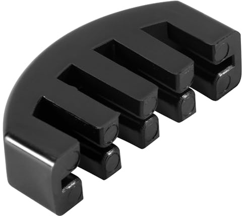 Qusedwey Rubber Mute 4/4 Violin Fiddle slight Practice Black