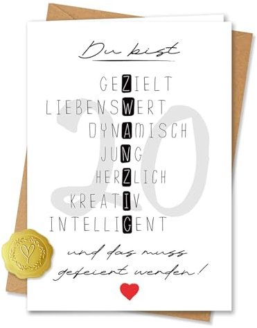 Vielucks Besondere Geburtstagskarte 20 Jahre Mann Frau Inkl. Umschlag und Aufkleber, Lustig Geburtstag Geschenk für 20 Geburtstag Frauen Männer, Rätselkarte 20. Geburtstag Mann Frau (20 Jahre)