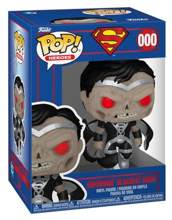 POP Funko Heroes: DC Shield Through the Ages - Superman (Blackest Night) | Offizieller Fanartikel und Merch - Vinyl Sammelfigur als Regal Deko - Geschenkidee zum Geburtstag für Fans und Sammler