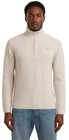 G-STAR RAW Double Collar Half Zip Knit