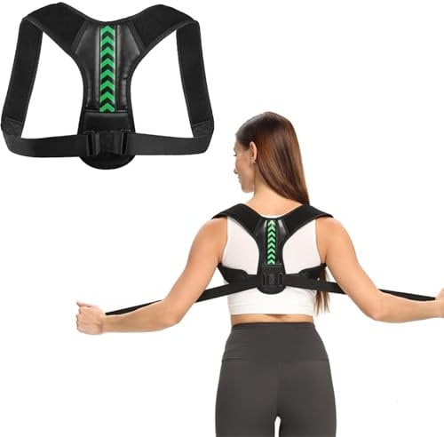Back Straightener, Adjustable Elastic Posture Corrector for Men & Women, Posture Trainer for Posture Correction, Relief from Neck Shoulder Upper Back Pain, Prevent Hunchback (cannot replace treatment)