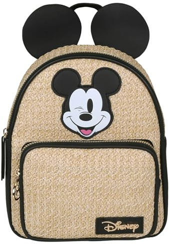 Disney Mickey Mouse beiger Damenrucksack mit Ohren (Beige Mickey)