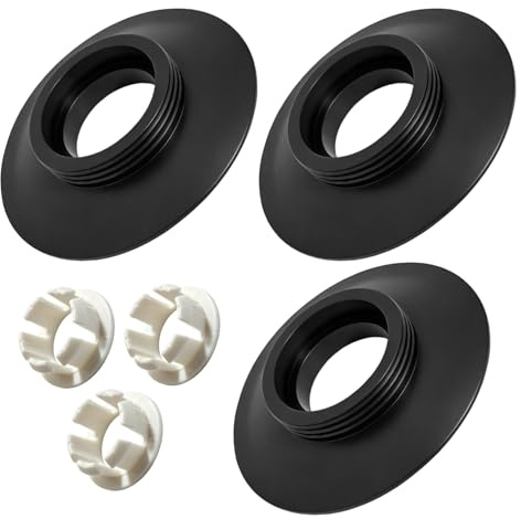 3 Pcs Flush Valve Seal Compatible with Ideal Standard Toilet Cistern, Replacement Rubber Seal Ring for SV01967 Flush Valves, Black Toilet Flush System Replacement Parts to Stop Leaks