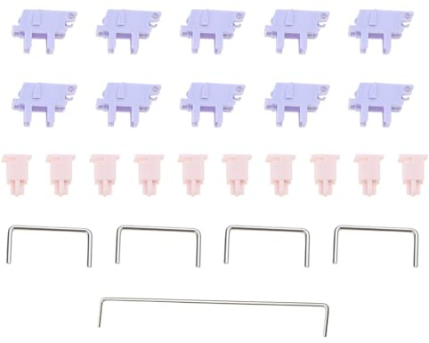 GMBYLBY Set di assi stabilizzatori satellitari in plastica per tastiere meccaniche, stabilizzatori satellitari, 4+1/7+1 assi per tastiera personalizzabili