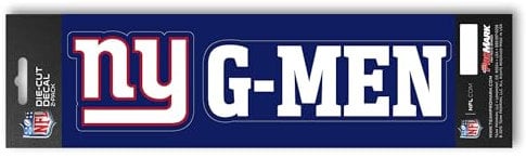 Promark NFL - New York Giants Team Slogan Decal 3” x 12”