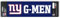 Promark NFL - New York Giants Team Slogan Decal 3” x 12”
