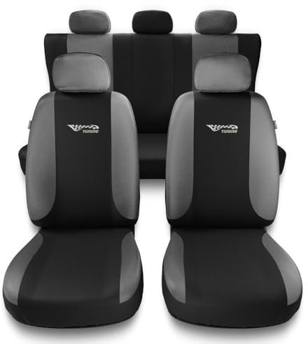 Mossa - Universal Sitzbezüge Auto kompatibel mit Nissan Micra K11, K12, K13, K14 (1992-2019) - Autositzbezüge Schonbezüge für Autositze - TG-S