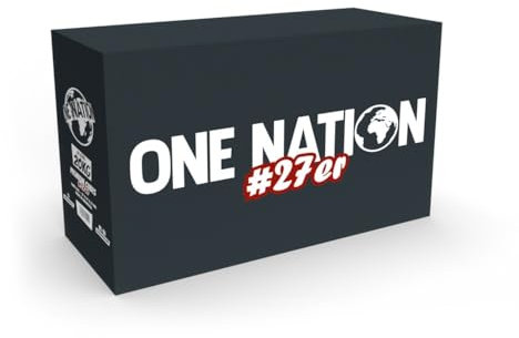 ONE NATION | Premium 26er Shisha Kokoskohle Naturkohle, Hookah Charcoal Shisha aus 100% Kokosschalen - max. 120 Minuten Brenndauer | starke Hitze | Ohne Eigengeschmack & chemische Zusätze 20kg